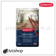 英國 Derwent 德爾文 Soft Drawing 炭精色鉛筆 (12色) 0700671